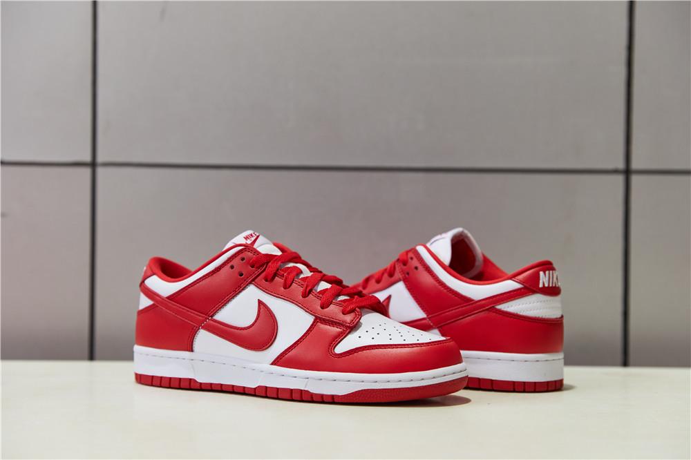 PK GOD Nike Dunk Low University Red Retail Materials Ready to Ship